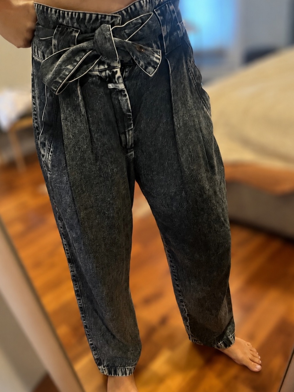 CLOSED Denim High-Waist Paperbag Jeans
